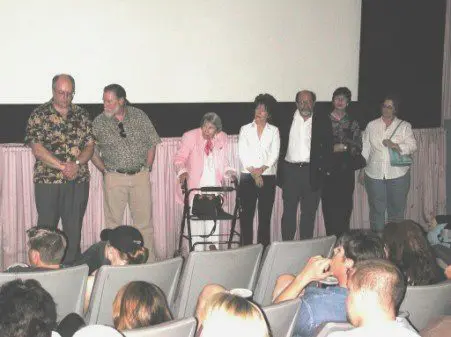 Filmmakers and cast at premiere.