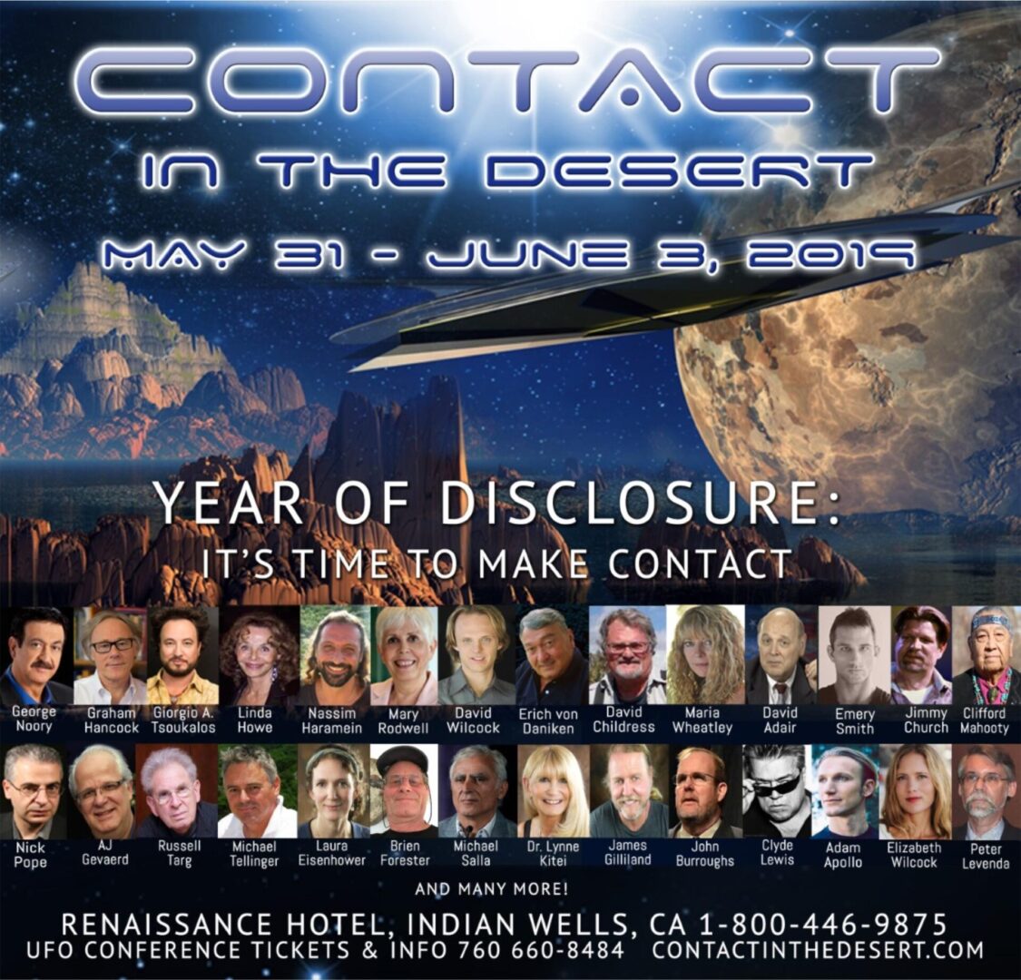 A poster of the contact in the desert conference.